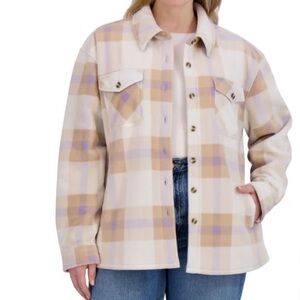 SAGE Women's Plush Shirt Jacket